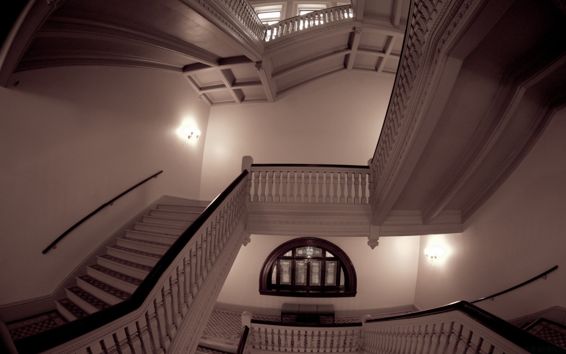 jahrgang architektur drinnen schritt licht innen haus decke museum stadt zimmer flur fenster ort kork