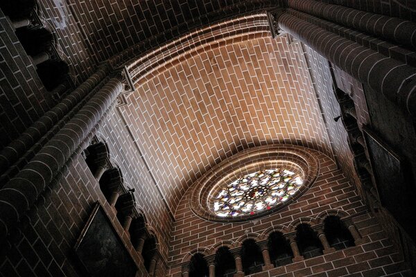 Catholic cathedrals view from inside