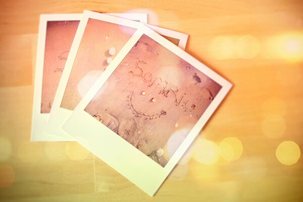 Tre foto Polaroid Vintage estive