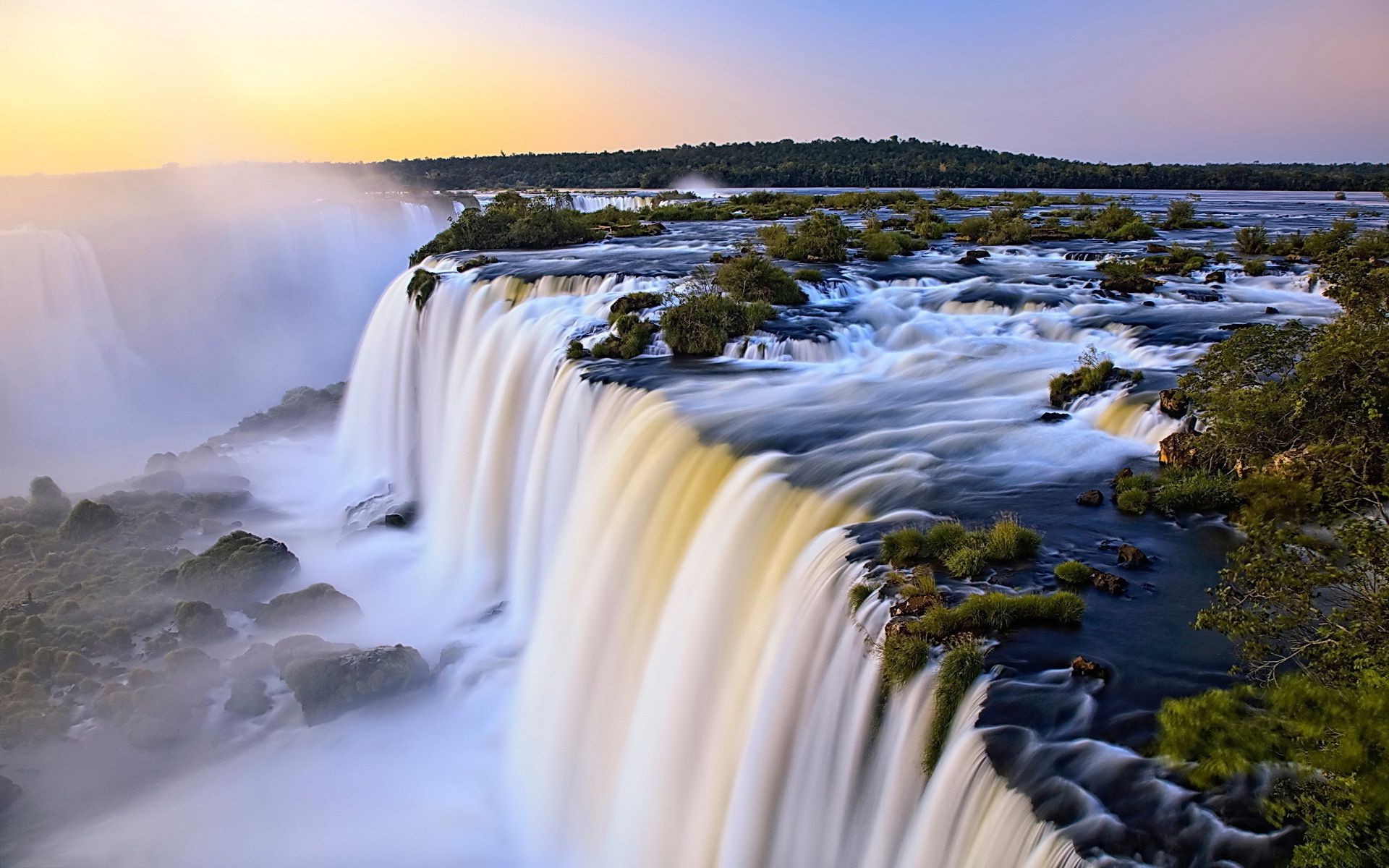 cascades eau nature cascade rivière paysage à l extérieur voyage rock coucher de soleil photographie