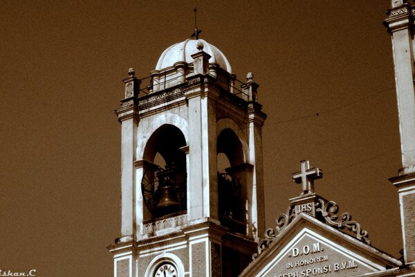 Igreja vintage em estilo gótico