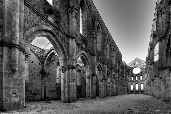 Architecture Monochrome de la vieille maison