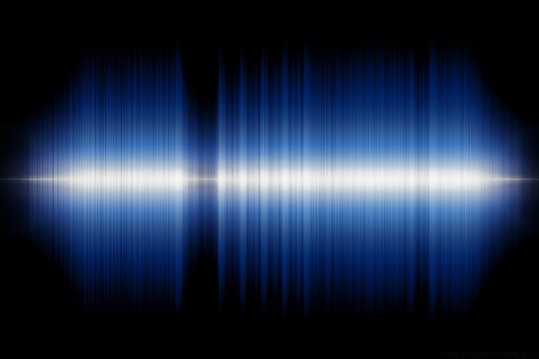 Sound with blurred bright backlight