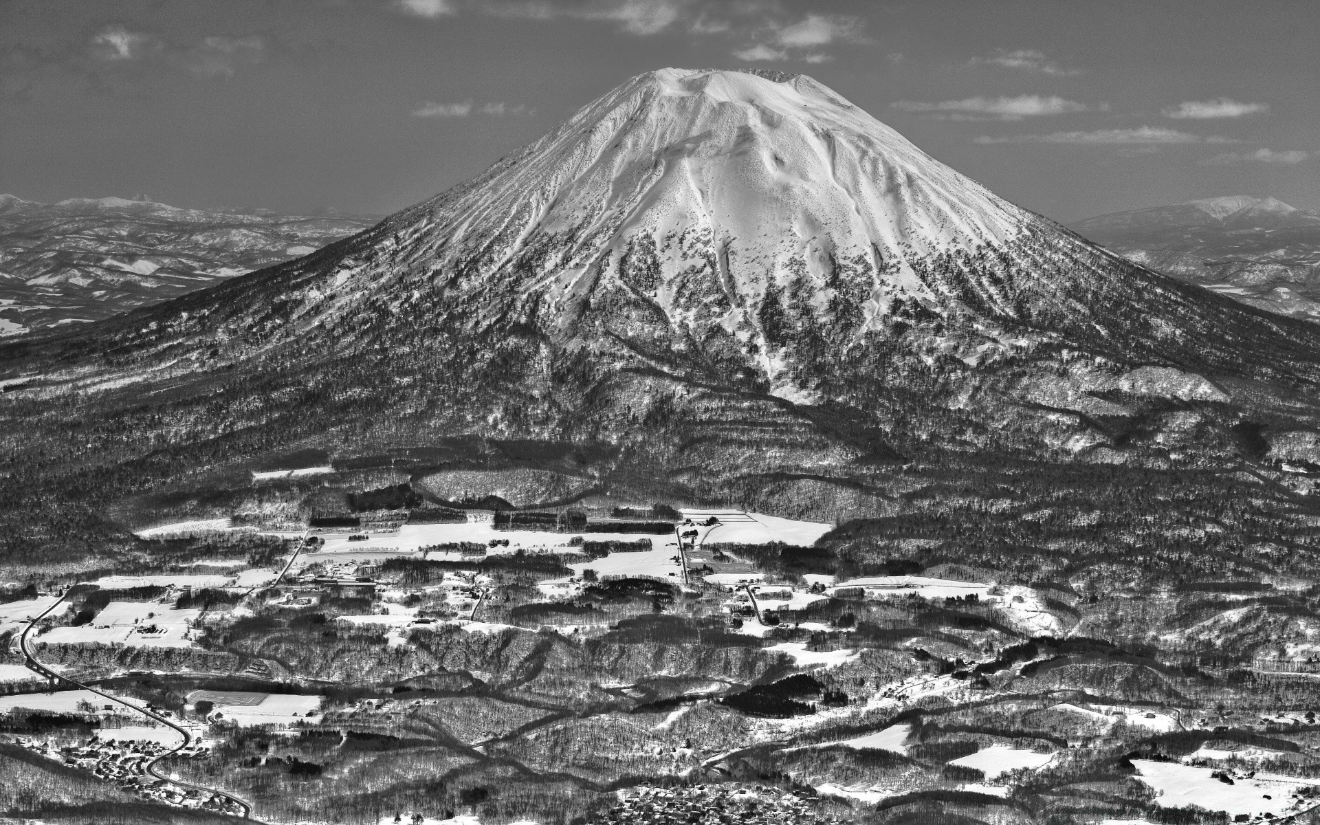 black and white volcano mountain snow landscape water travel ice nature scenic glacier eruption outdoors sky seashore winter lake frosty