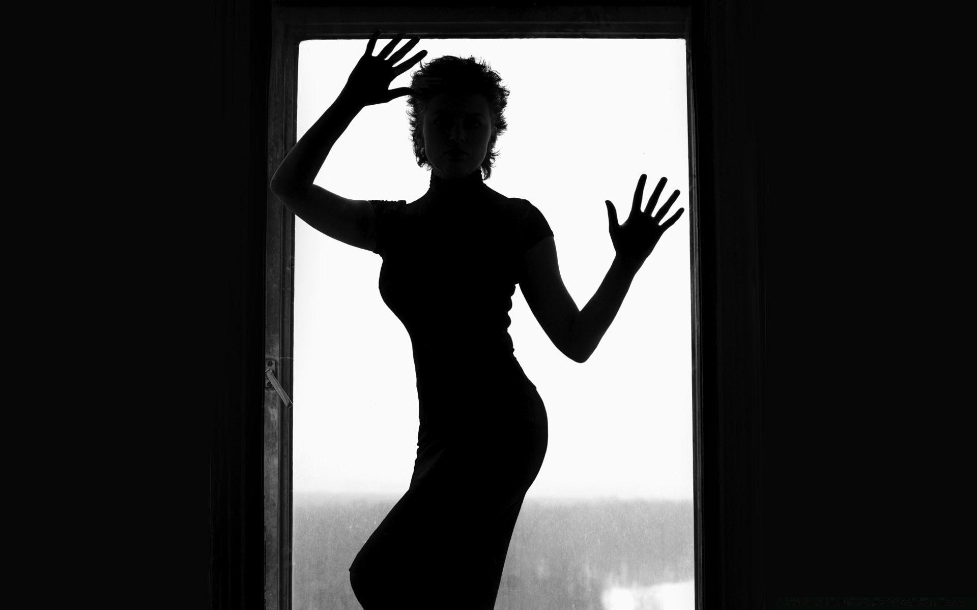 Woman & Window Silhouette 84