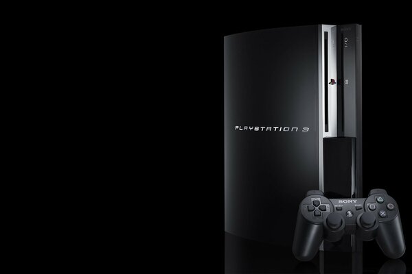 Playstation 3 und Sony Joystick in Schwarz