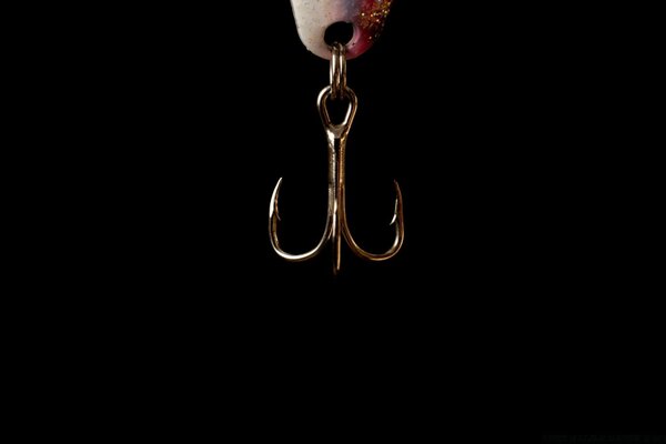 Dark fish hook background