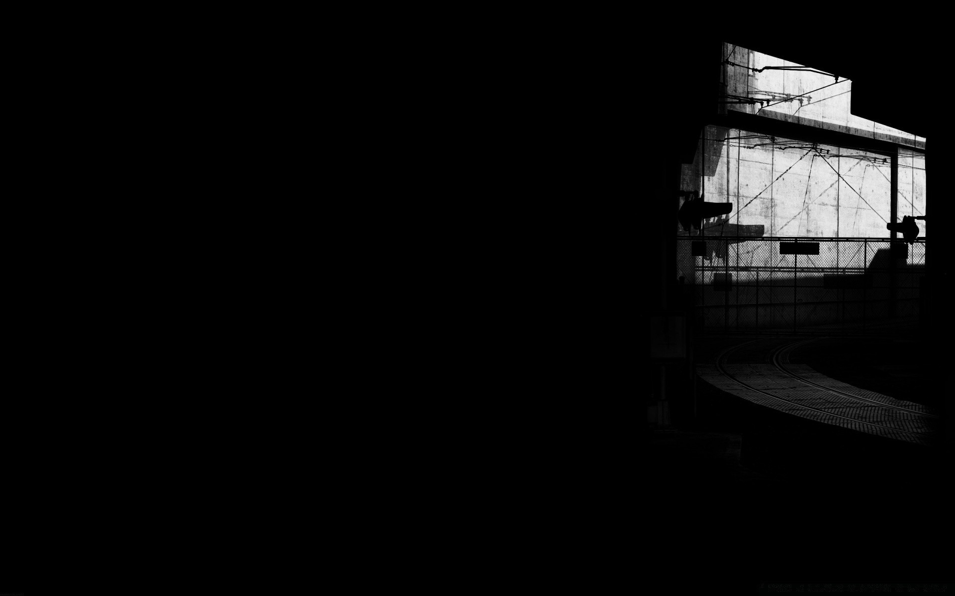 black moon monochrome light dark art city abstract street architecture desktop