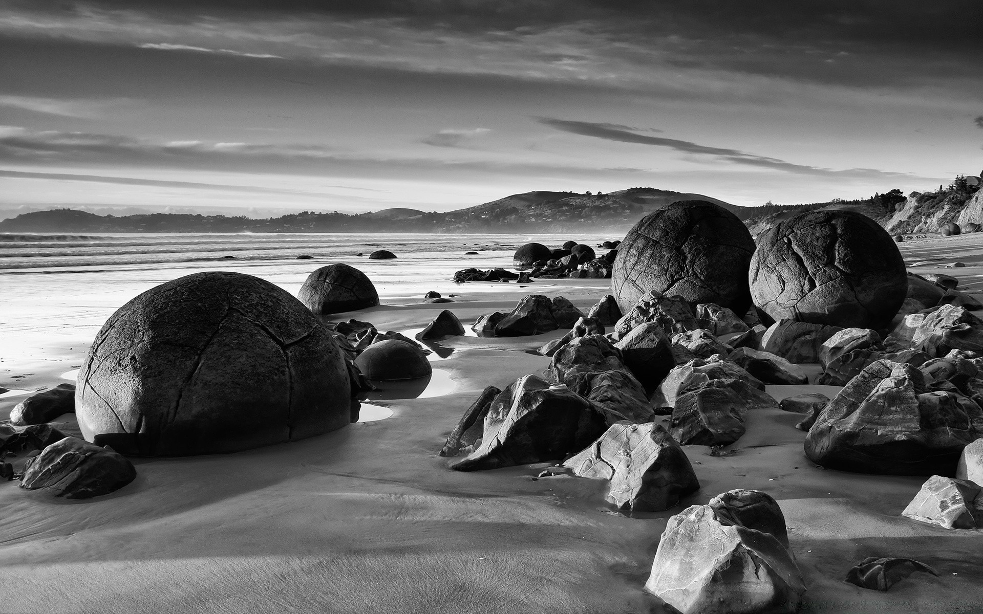 black beach ocean sea water seashore rock landscape sunset seascape nature dawn sand travel