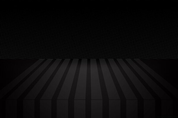 Striped texture extending into the black distance