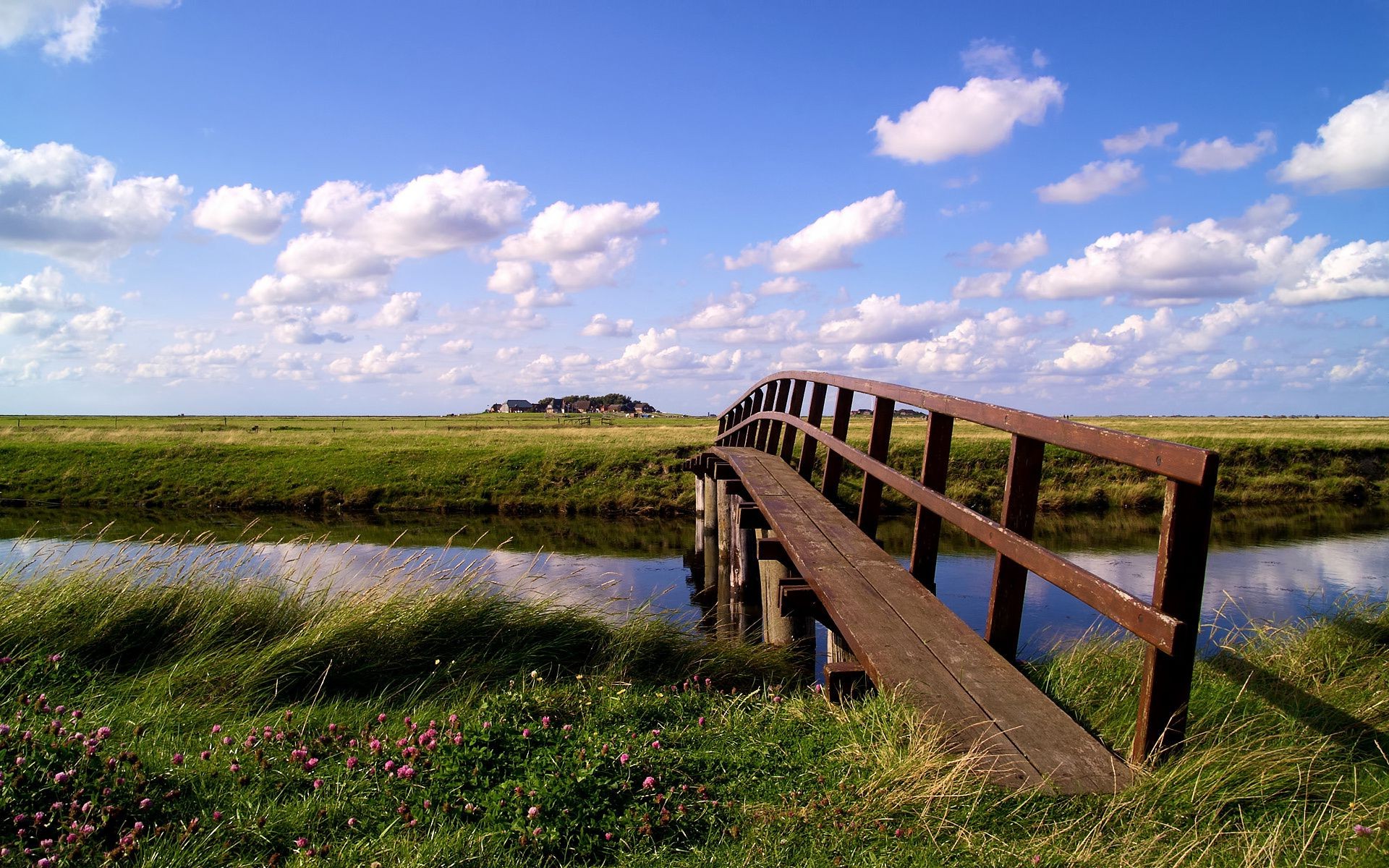 landscapes landscape sky nature grass wood water fence country field rural outdoors travel