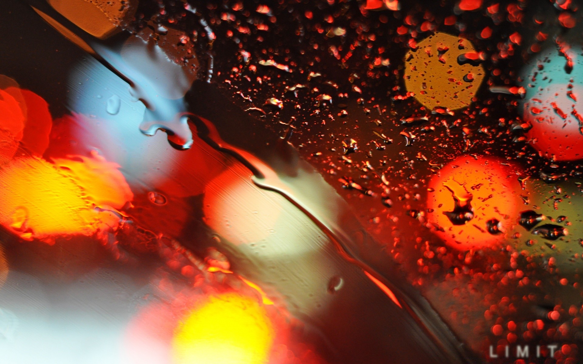 bokeh blur bright abstract flame drop light water shining splash color