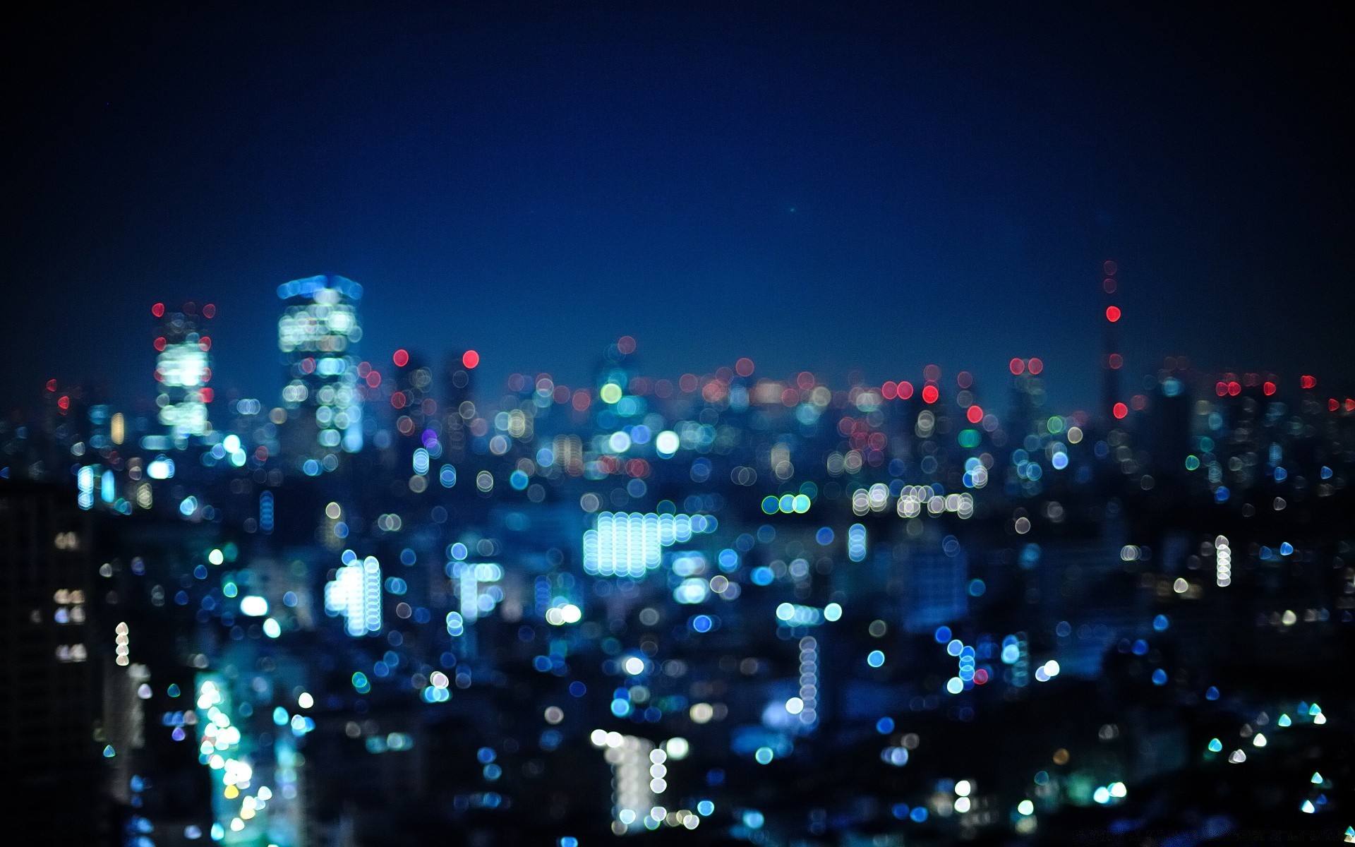 bokeh natal iluminado cidade borrão noite feriado escuro luz