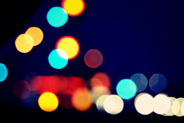 The beauty of bokeh in bright colors