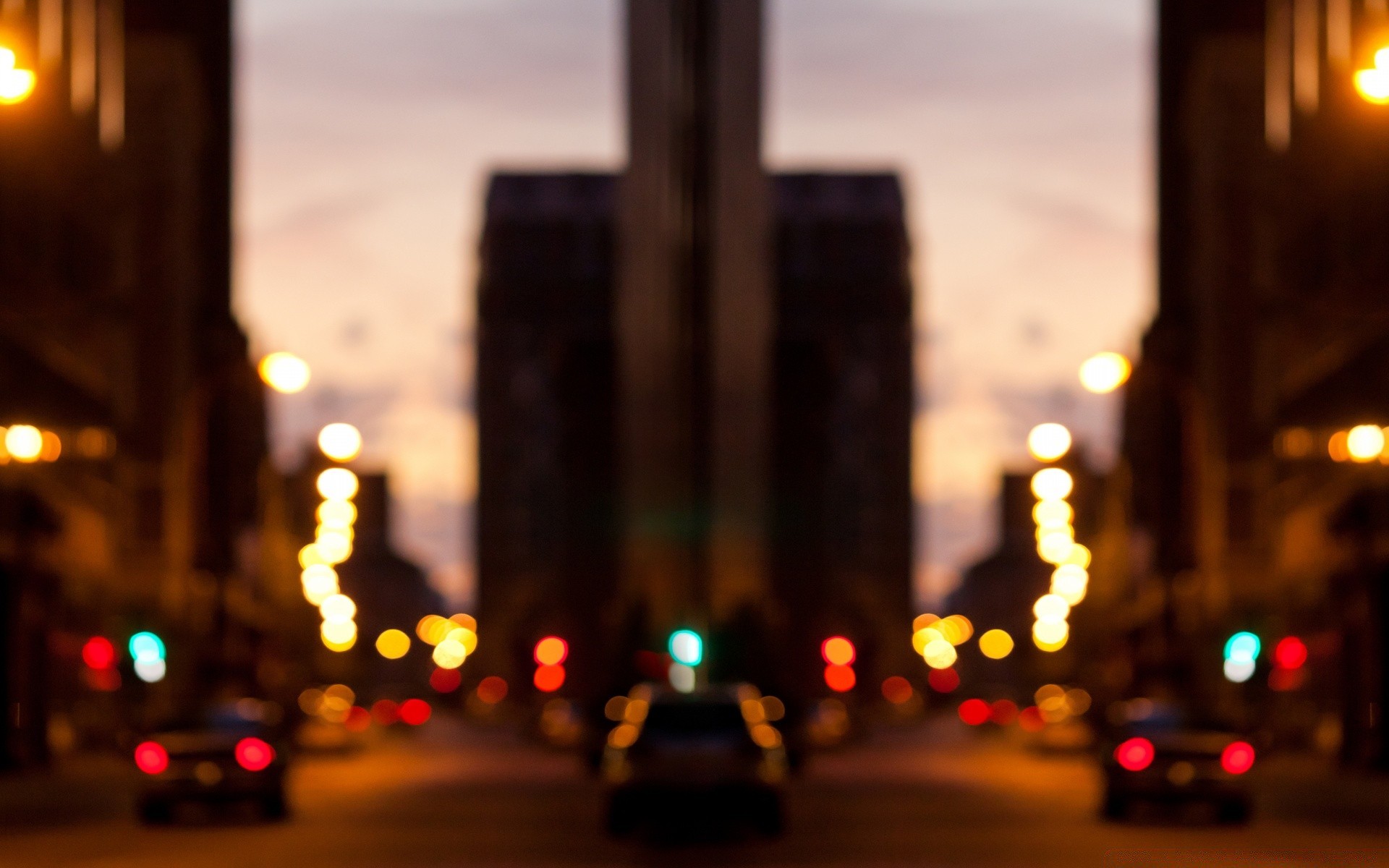 bokeh borrão rua cidade luz viagem estrada pôr do sol à noite carro