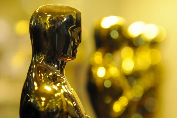 Estatueta do Oscar em ouro