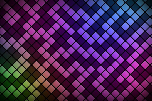 Bright wallpaper with geometric pattern