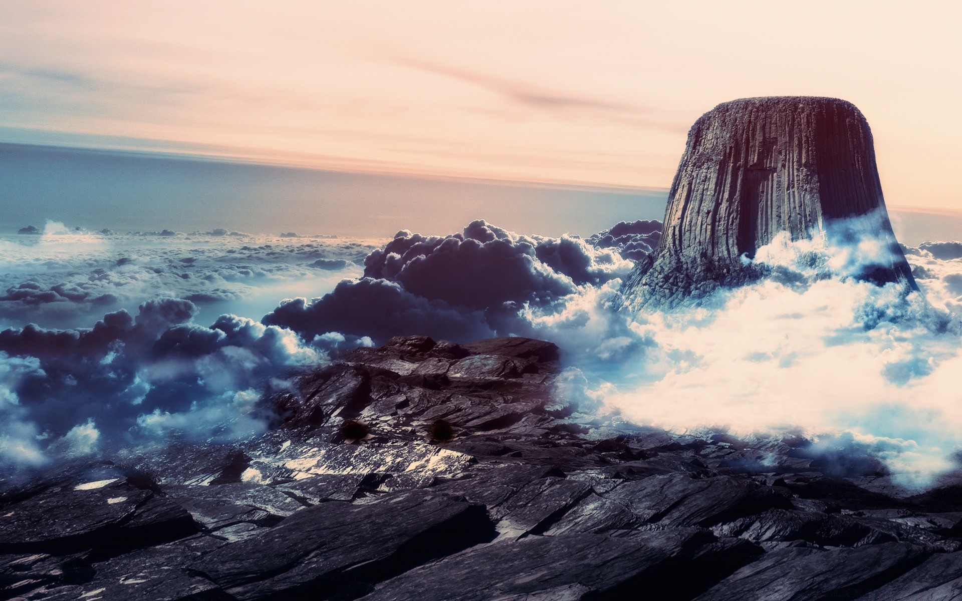 kreativ sonnenuntergang landschaft wasser himmel ozean reisen meer dämmerung abend meer natur berge im freien sturm strand wolke vulkan dämmerung rock