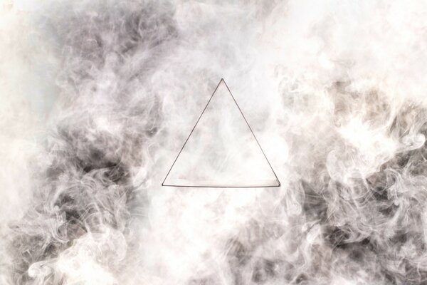 The triangle is not a background of smoke