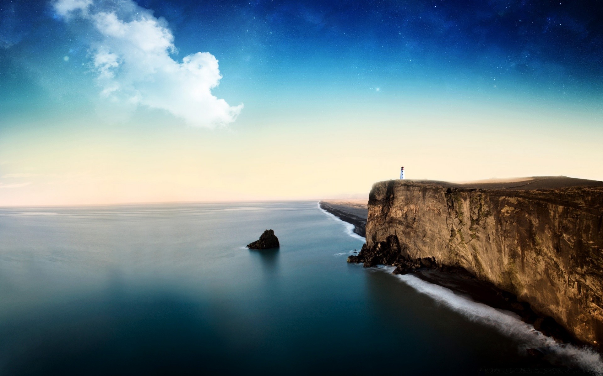 kreativ wasser meer sonnenuntergang ozean strand himmel landschaft meer reisen dämmerung abend dämmerung landschaft rock natur mond sonne im freien insel