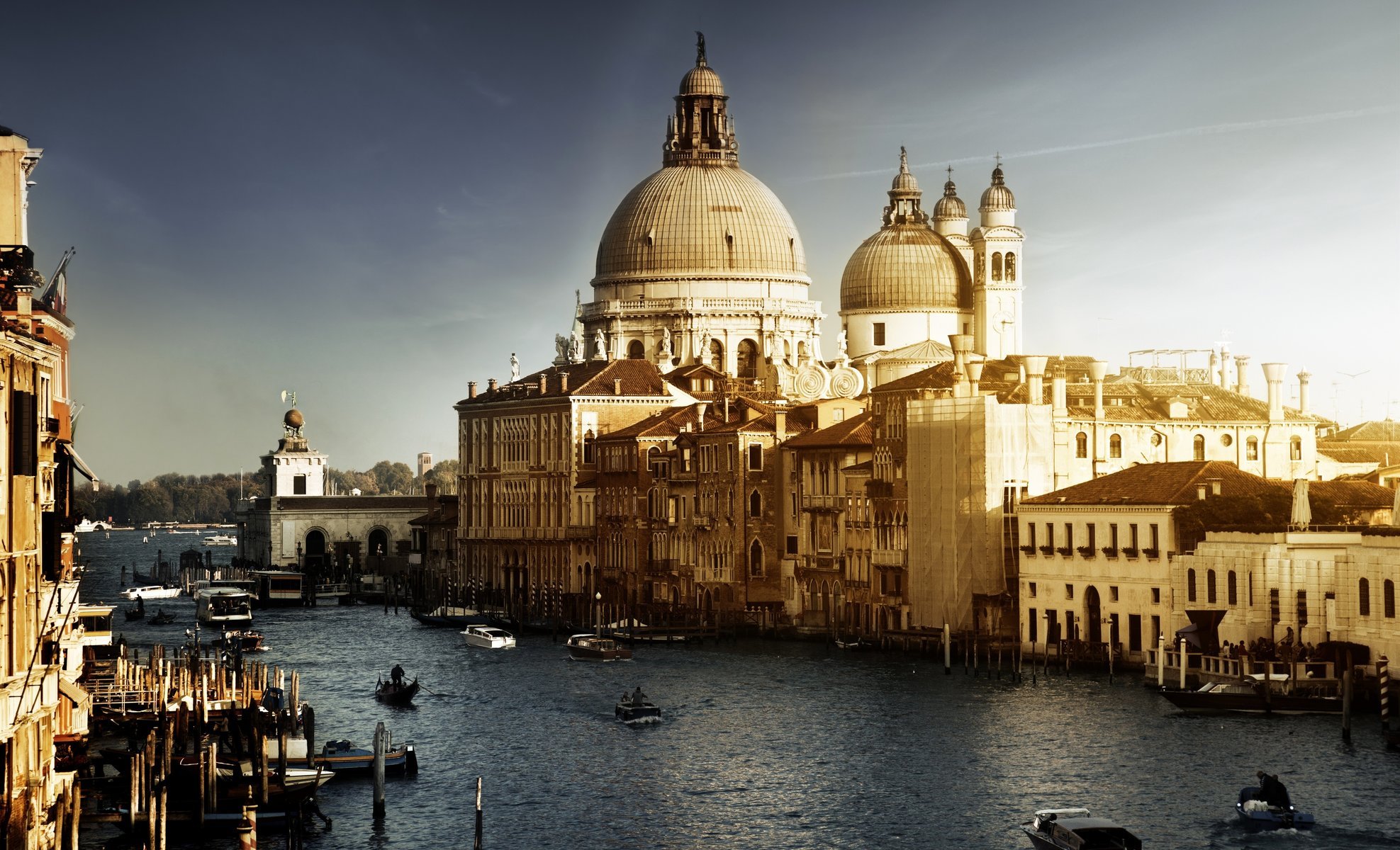 гондолы venice италия здания лодки венеция канал italy