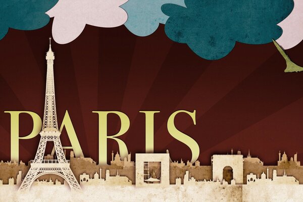 Progettazione grafica. Viaggi. Torre Eiffel