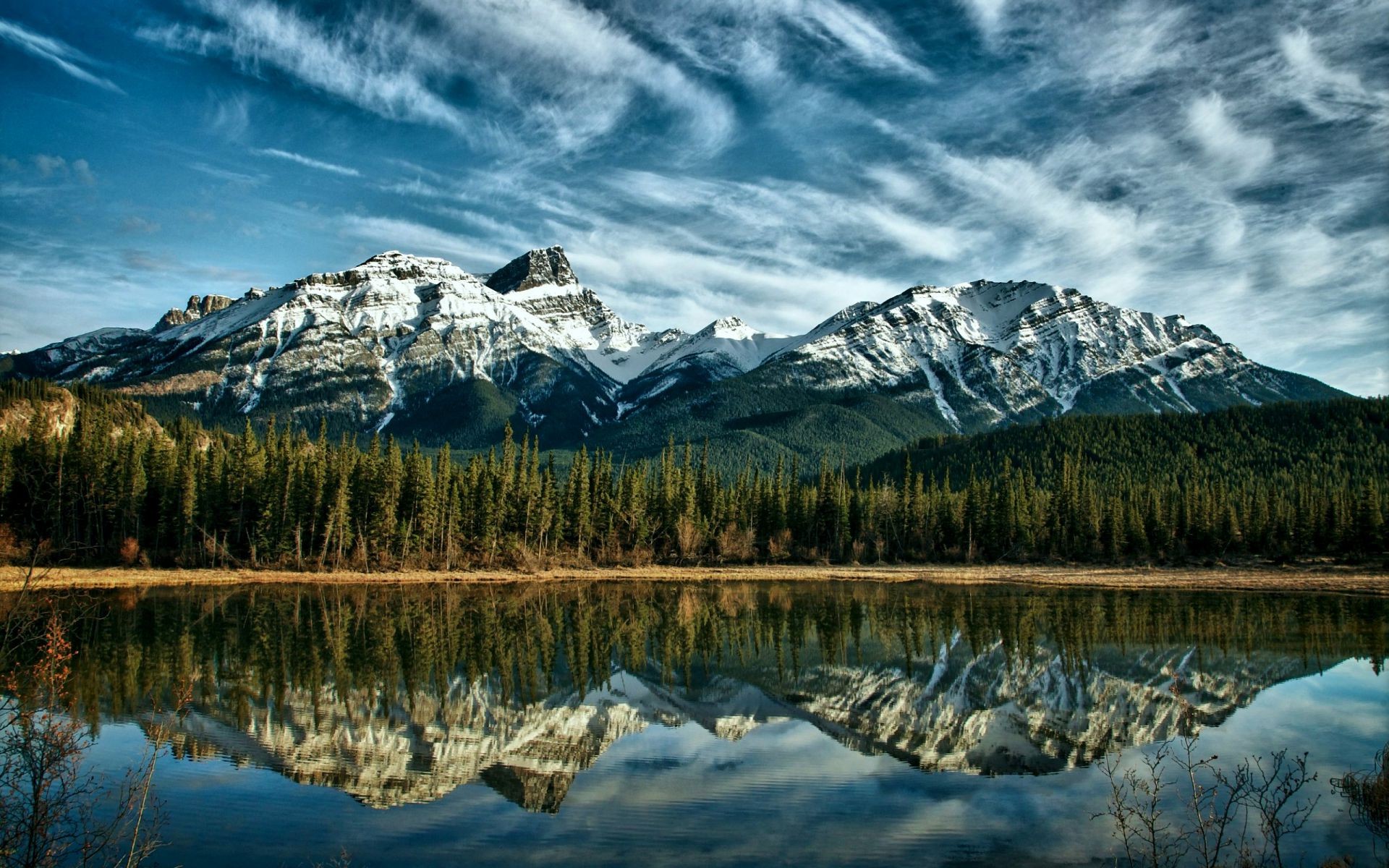 mountains snow mountain reflection lake landscape water ice scenic winter nature glacier wood cold travel sky mountain peak