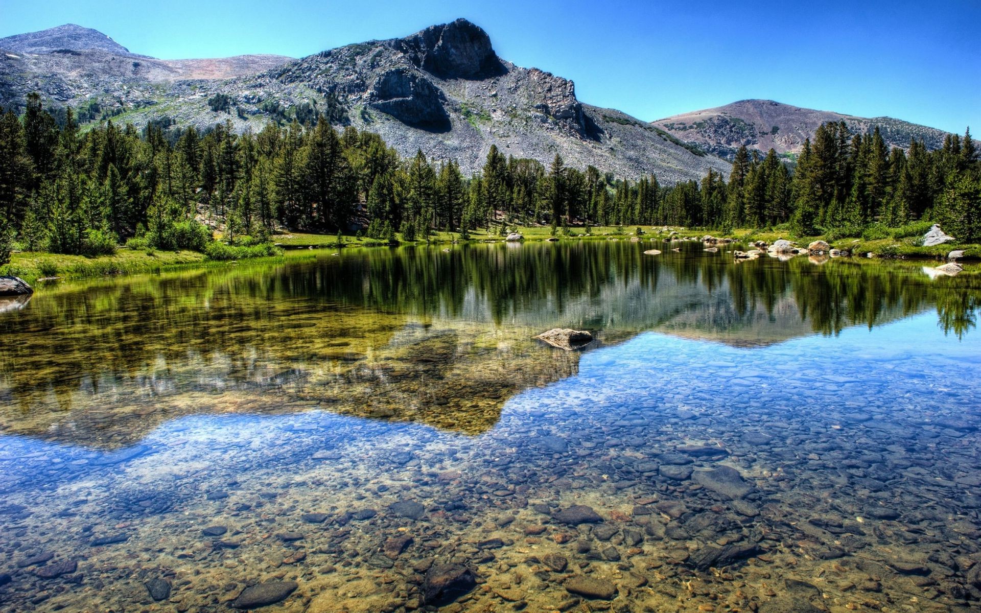 lake water reflection mountain landscape nature scenic travel outdoors wood sky valley river daylight snow national park rock majestic