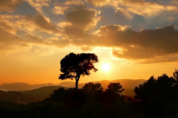 Bel cielo al tramonto