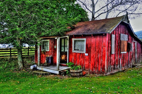 Vieille maison. Belle nature