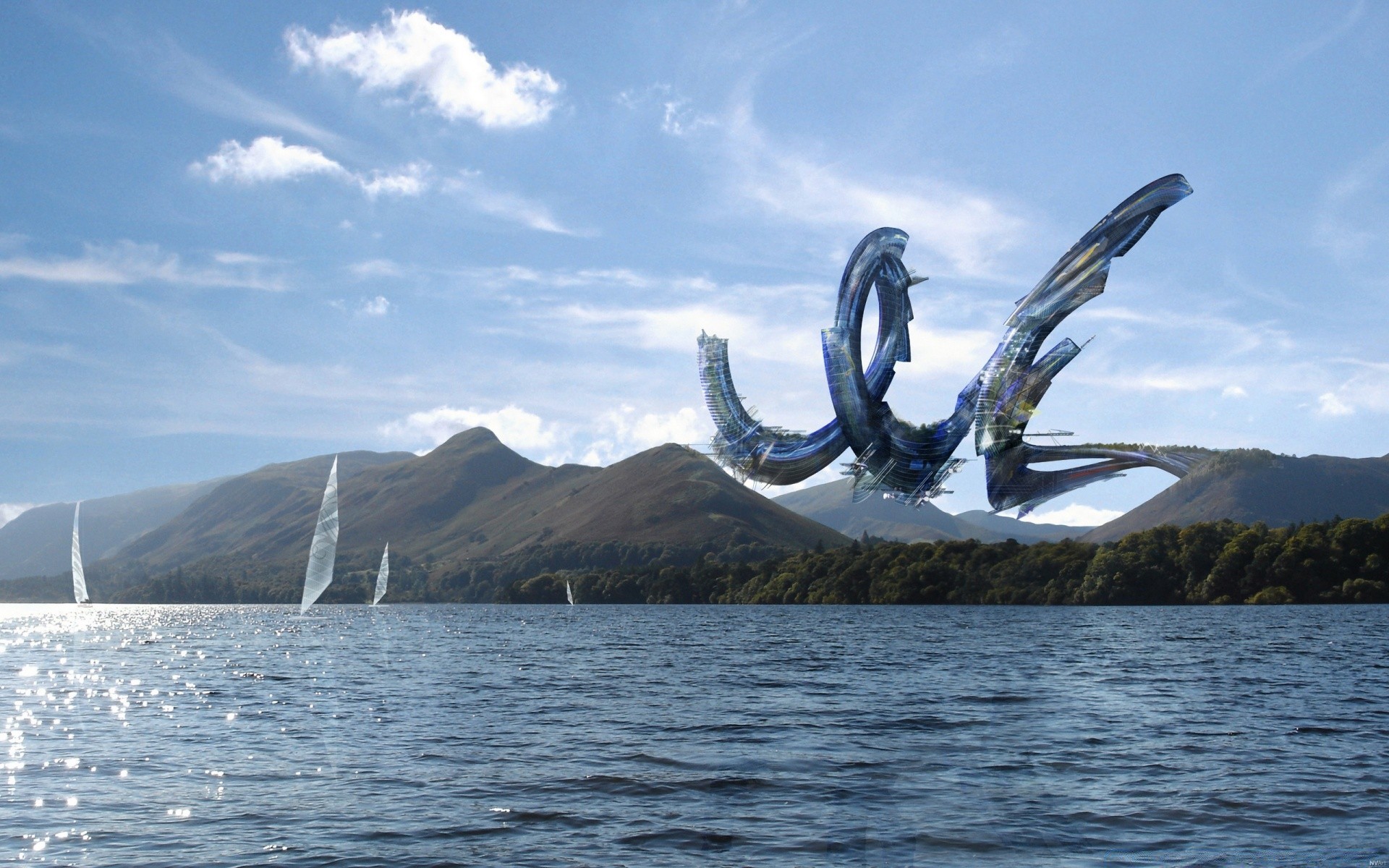 kreativ wasser landschaft meer see reisen natur berge himmel ozean im freien reflexion wasserfahrzeug tourismus sommer tageslicht landschaftlich meer boot schiff