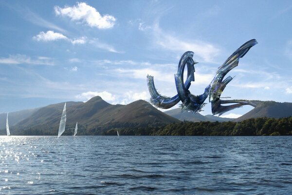 Acqua paesaggio mare creativo