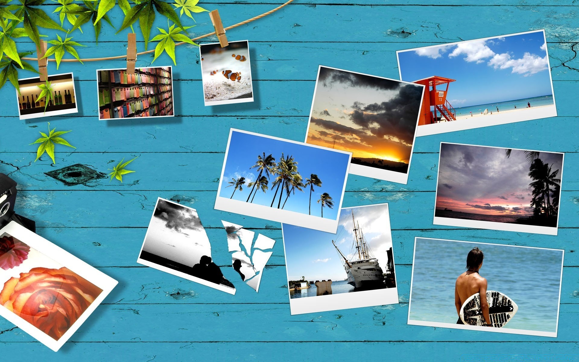 creative summer water sky landscape travel nature beach collage vacation outdoors album sun man sea tropical picture frame architecture group