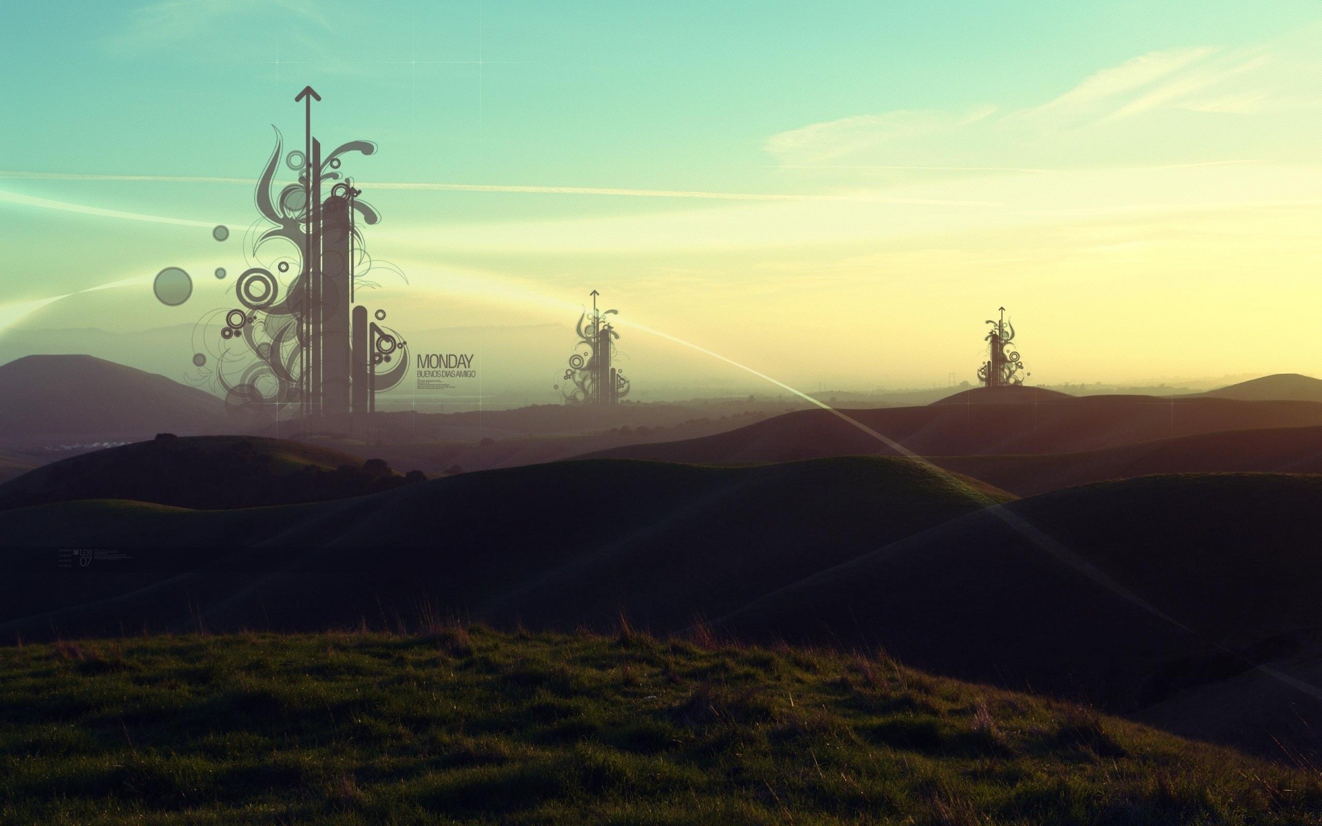 kreativ landschaft himmel sonnenuntergang dämmerung licht silhouette reisen nebel natur abend im freien berge baum hügel umwelt