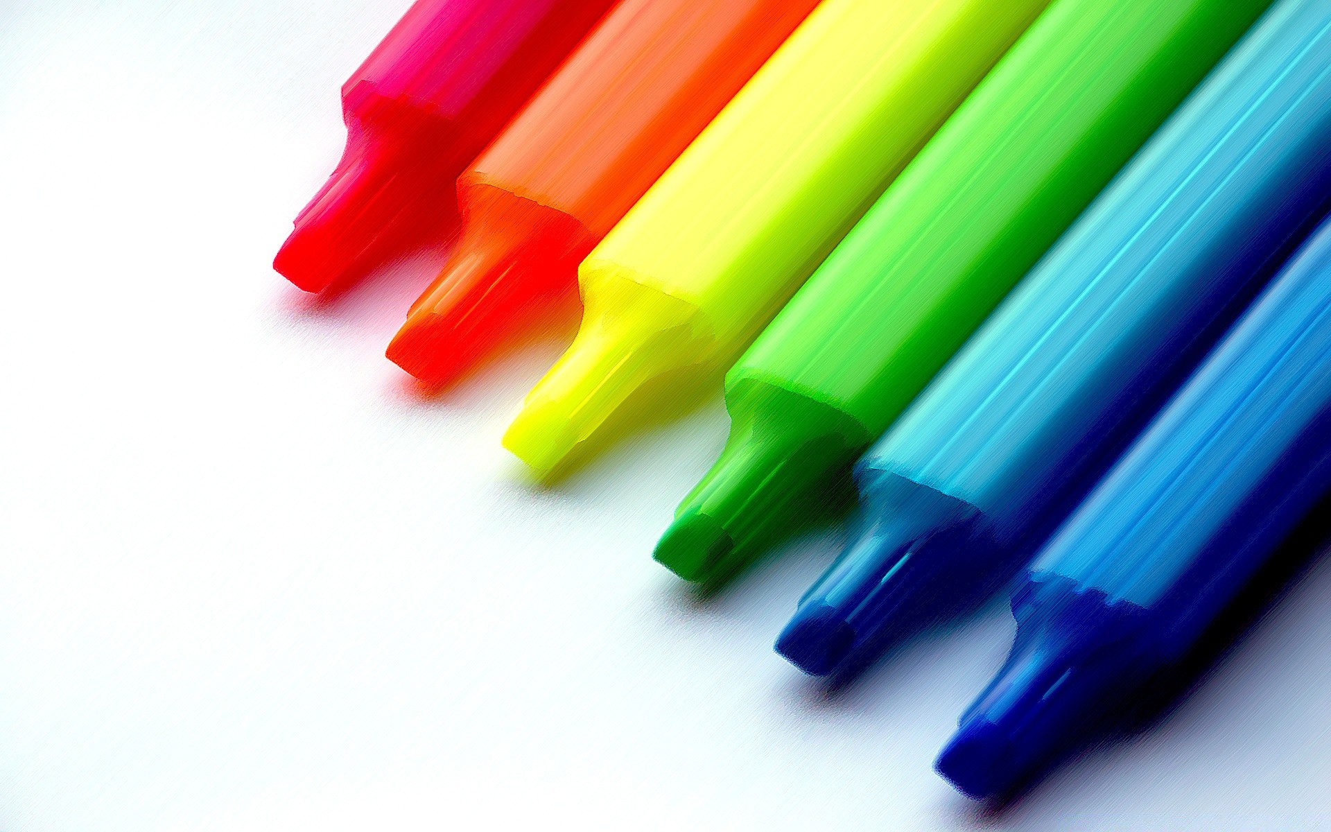 helle farbe bunt matte bleistift komposition kreativität marker bildung tinte schule scharf regenbogen kunststoff board highlight farbe hell isoliert kind