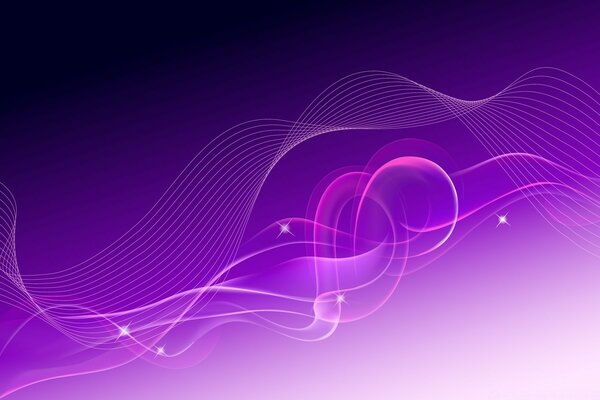 Bright lilac curve design