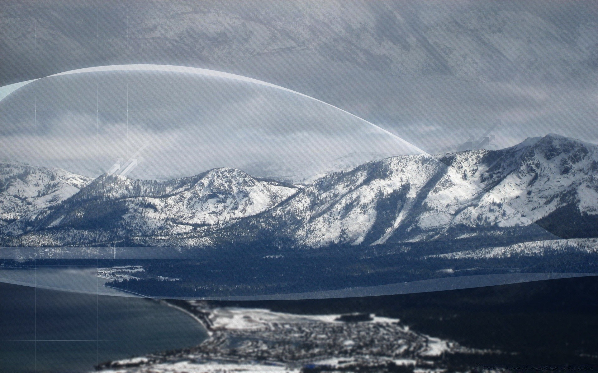 creativo agua nieve montañas viajes paisaje lago al aire libre naturaleza hielo niebla invierno cielo volcán