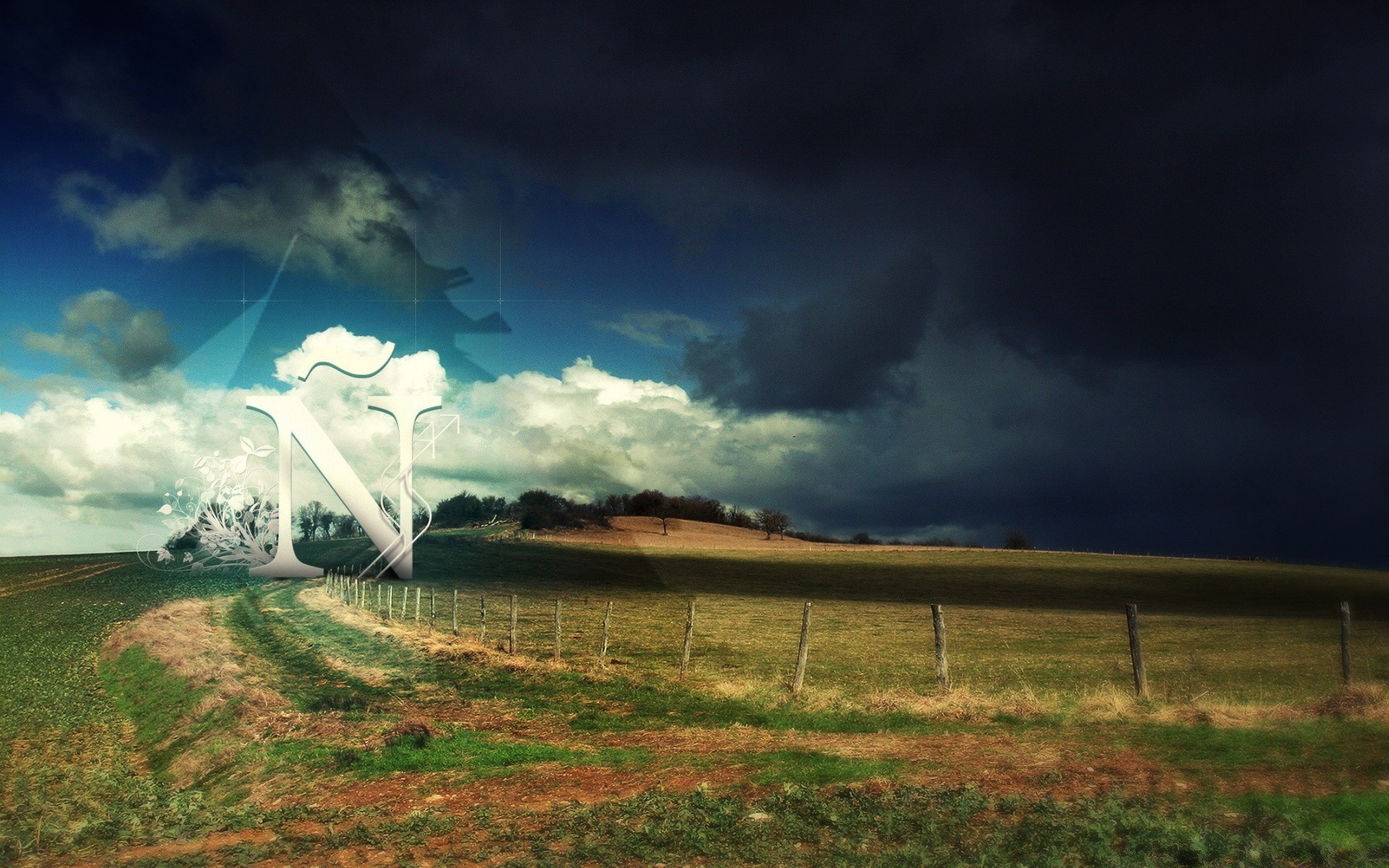 creative landscape nature sky grass storm field weather outdoors summer light dawn fog tree countryside rain rural