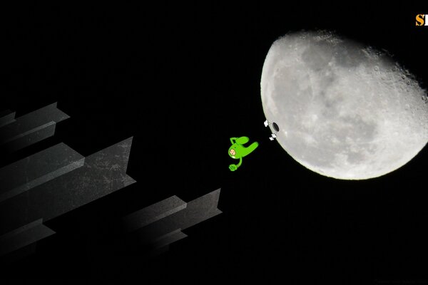 L Uomo verde vola nello spazio