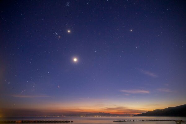 夜空黄昏