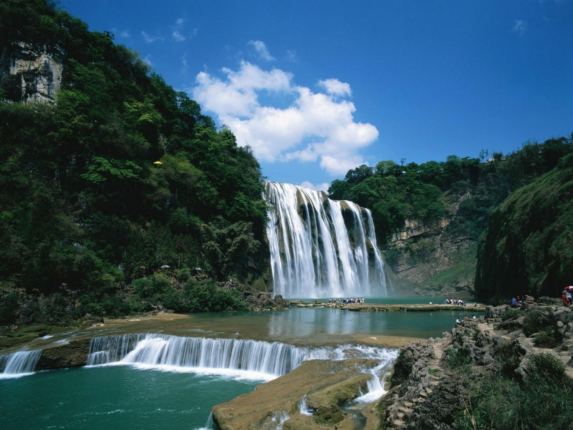 waterfalls water waterfall travel nature river landscape rock outdoors summer tree