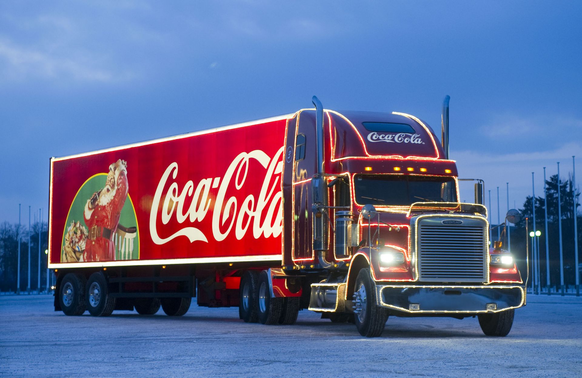 weihnachten auto lkw transportsystem auto versand diesel halbrad verkehr anhänger industrie schwer lieferung maschine