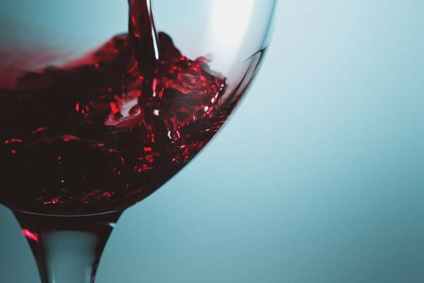 A glass of wine close-up