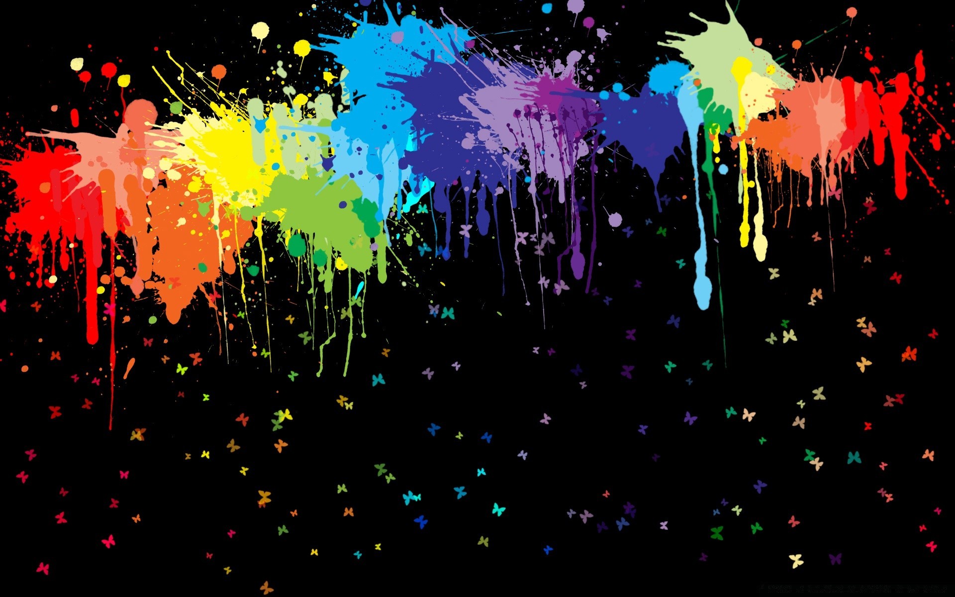 pintura brillante escritorio brillante splash resumen