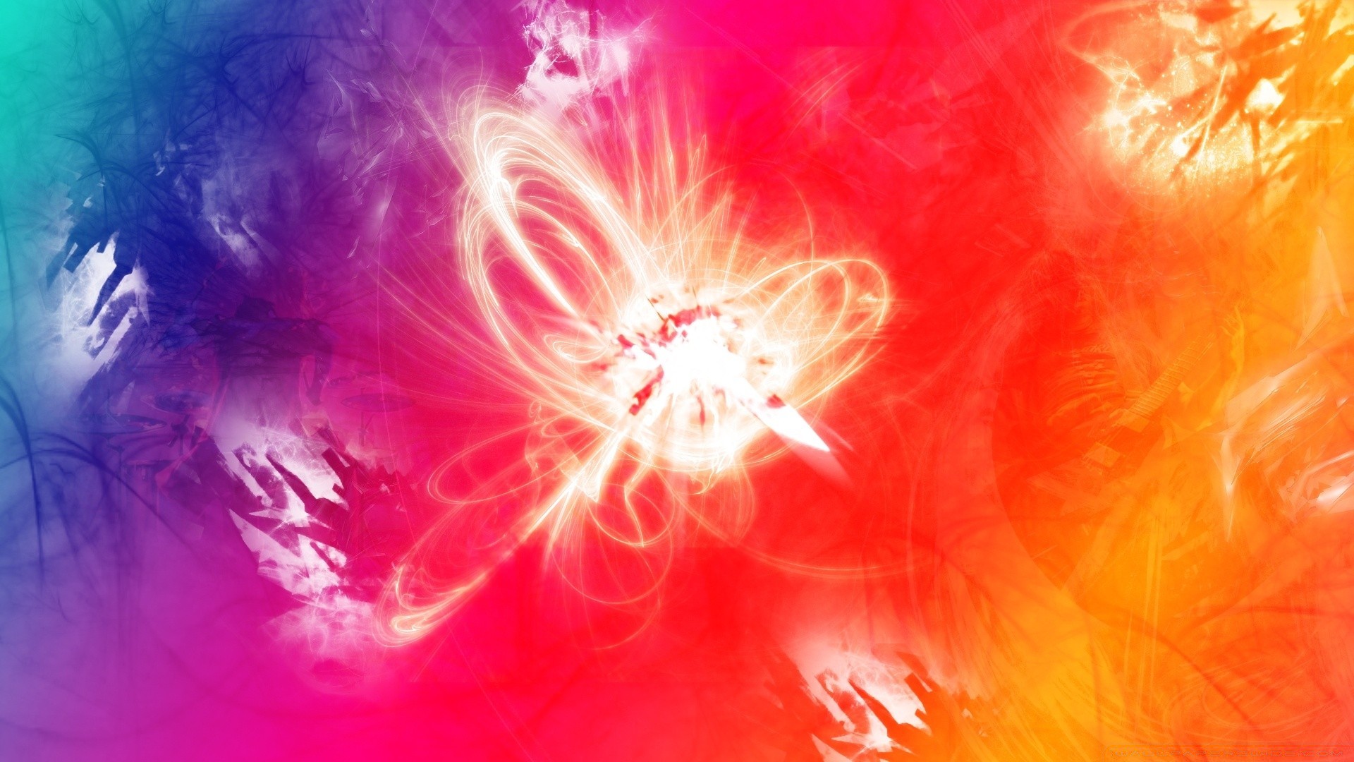 pintura brillante brillante abstracto arte luz llama color escritorio artístico papel pintado textura diseño energía movimiento patrón