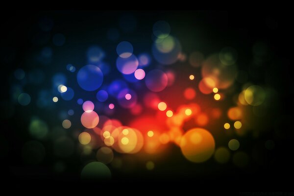 Soap bubbles in bright colors
