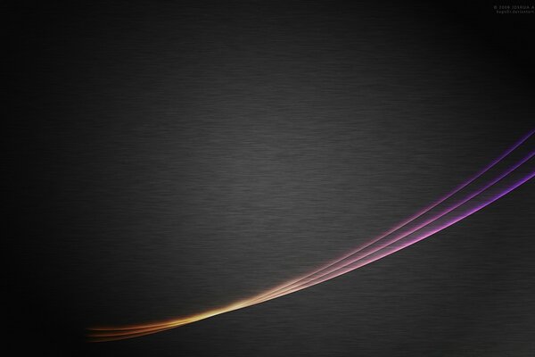 Colorful shades on a dark sky