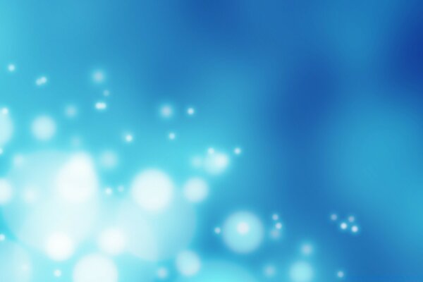 Bright blue colors and white crumbs