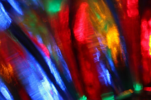 El arte de desenfocar colores brillantes
