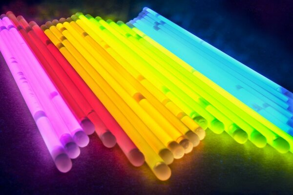 Bright colors multicolored pipes